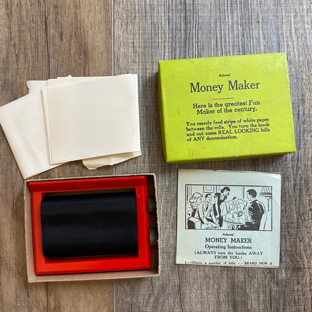 Adams Money Maker Vintage Magic Trick Illusion with Original Box and Manual